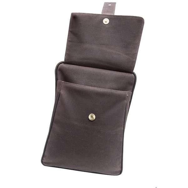 Wombat Thick Waxed Canvas and Leather Backpack - Image 4