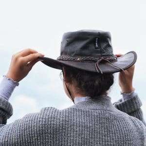Wombat The Distressed Leather Hat - Foldable