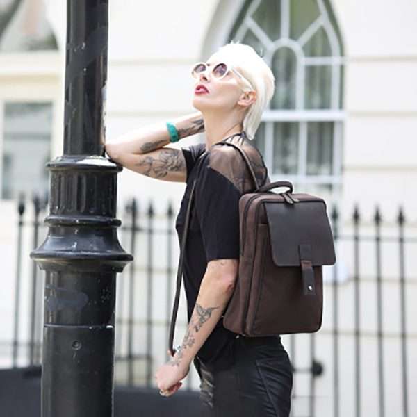 Wombat Thick Waxed Canvas and Leather Backpack