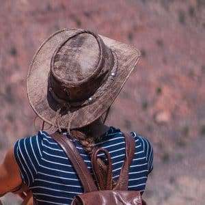 Wombat The Wilds Foldable Leather Hat