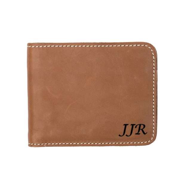 Wombat Personalised Men’s Rugged Thick Bifold Leather Wallet - Image 3