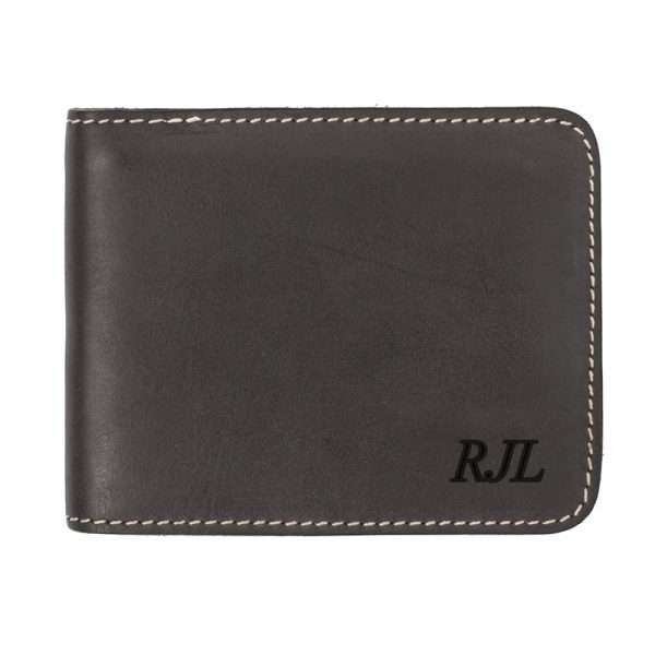 Wombat Personalised Men’s Rugged Thick Bifold Leather Wallet - Image 4