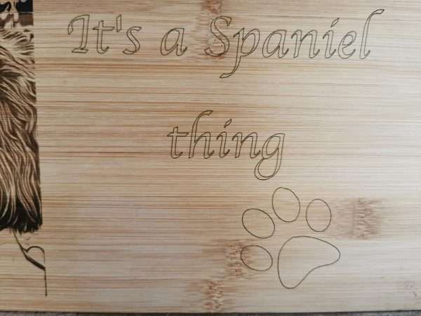 Spaniel Bamboo Serving Board - Image 3