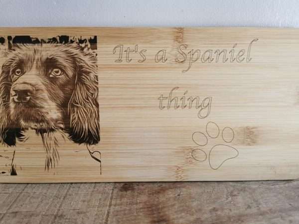 Spaniel Bamboo Serving Board - Image 2