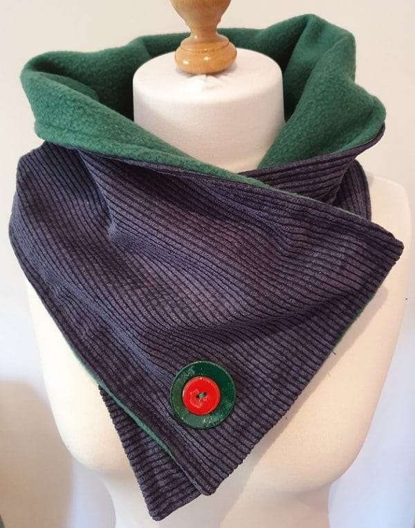 Handmade fleece lined neck warmer - Image 2
