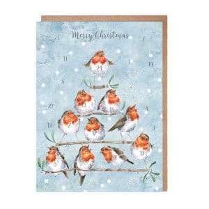 WRENDALE ADVENT CARD "ROCKIN ROBINS"