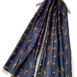 QUALITY LADIES FOX PRINT FASHION SCARF