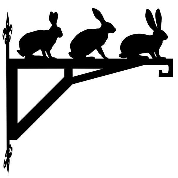 Hares Modern Contemporary Hanging Bracket