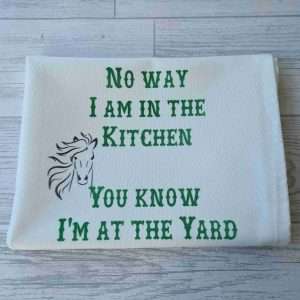 horse tea towel