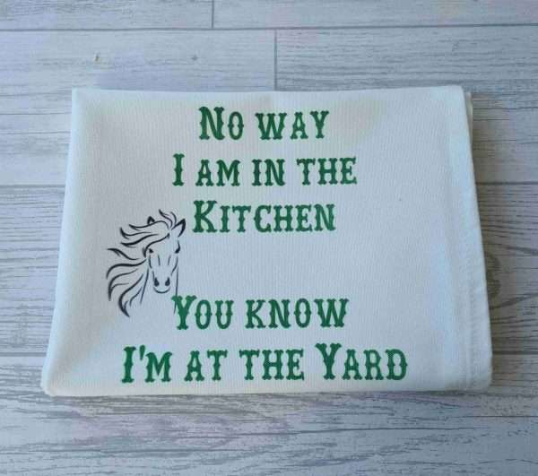 horse tea towel