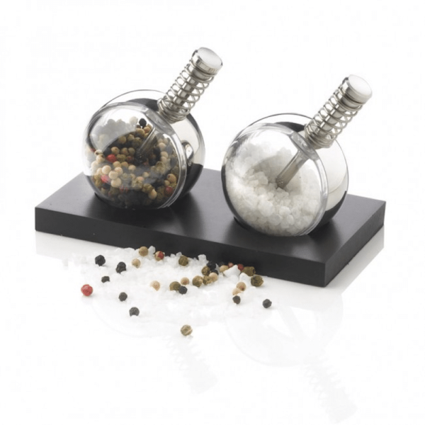 Salt and Pepper shakers These versatile and stylish salt and pepper grinders make a perfect centrepiece to your table and are incredibly aesthetically pleasing.