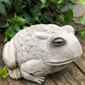 LITTLE CONCRETE BULLFROG GARDEN ORNAMENT
