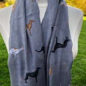 GREYHOUND/WHIPPET/LURCHER FASHION SCARF