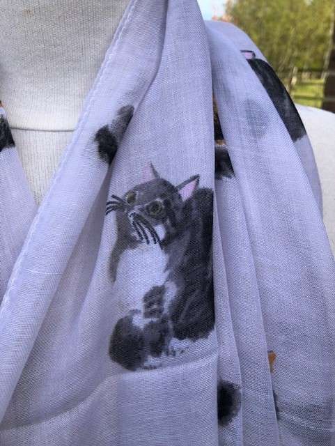 whitecat1 <ul> <li>Lightweight fashion scarf</li> <li>Cat print</li> <li>Free postage</li> </ul>