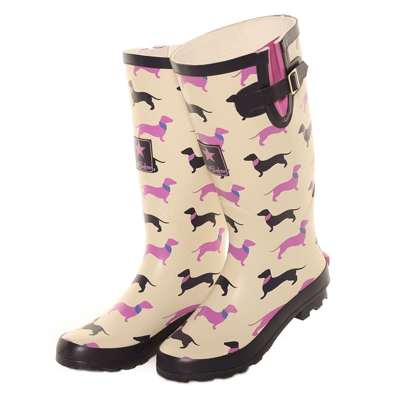 Ladies Daschund - Sausage Dog Wellies 