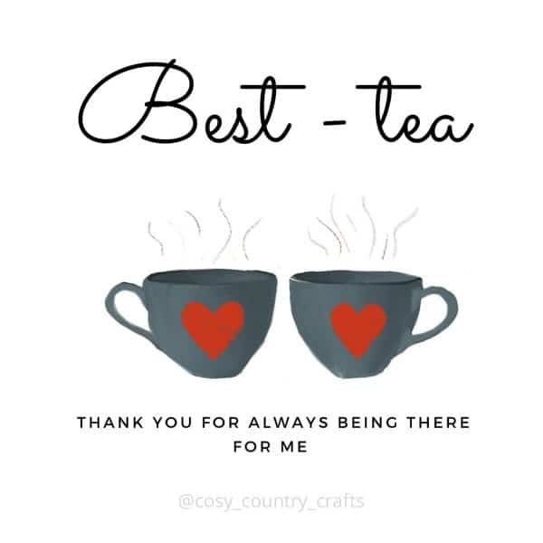 “Best-tea” card