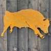 Large Exterior Rustic Bull Cow Cattle Garden Wall House Gate Fence Sign Hanging Rusty Metal Art Sculpture  Gift   Present - Image 2