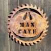 Exterior Rustic Man Cave Dad    Dad Present Garden Wall Art Shed Sign Hanging Metal Rustic Art  Gift   Present - Image 2