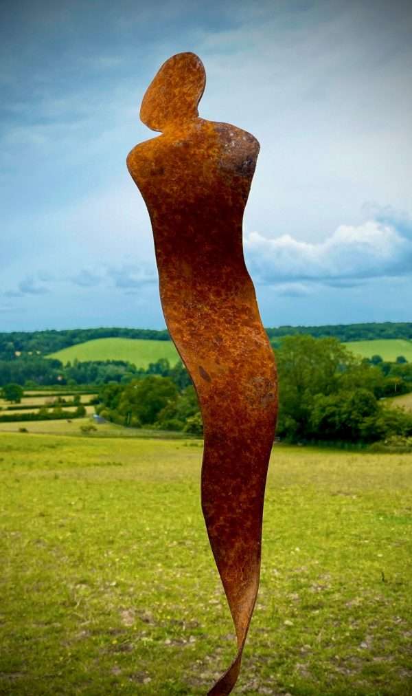 WELCOME TO THE RUSTIC GARDEN ART SHOP Here we have one of our. Rustic Metal Garden Figure Female Abstract Silhouette Sculpture -
Contemporary Art - Yard Art / Lawn Art / Garden Stake These rustic garden stake makes a unique, versatile garden sculpture. Perfect in any flower bed lawn, planting area or garden to have your very own unique piece of affordable garden decor. Our Rustic/Rusty patina gives a natural and unique finish, which will continue to better with age. Our rustic garden art products require absolutely no maintenance! Sizes & Measurements:
XS - 55cm x 11cm x 6cm *PLEASE NOTE LARGE & XL CURRENTLY ONLY AVAILABLE TO BE SHIPPED TO THE UK*