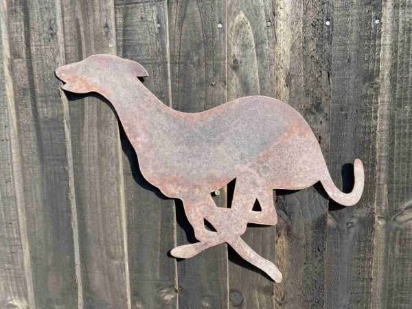il fullxfull.2359850386 l08i scaled WELCOME TO THE RUSTIC GARDEN ART SHOP Here we have one of our. Large Exterior Rustic Rusty Running Whippet Greyhound Lurcher Dog Garden Wall Hanger Hanging House Gate Sign Hanging Metal Art Sculpture Sizes & Measurements:
30cm x 48cm Made From 2mm Mild Steel.