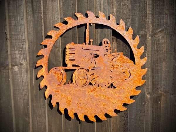 WELCOME TO THE RUSTIC GARDEN ART SHOP Here we have one of our. Exterior Large Rustic Vintage Tractor Sign Old Tractor Farming Gift Dad Present Garden Wall Art Shed Sign Hanging Metal Rustic Art Sizes & Measurements:
75cm x 75cm Made From 4mm Mild Steel.