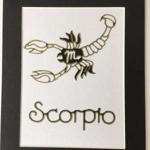 scorpio-star-sign-black-mounted