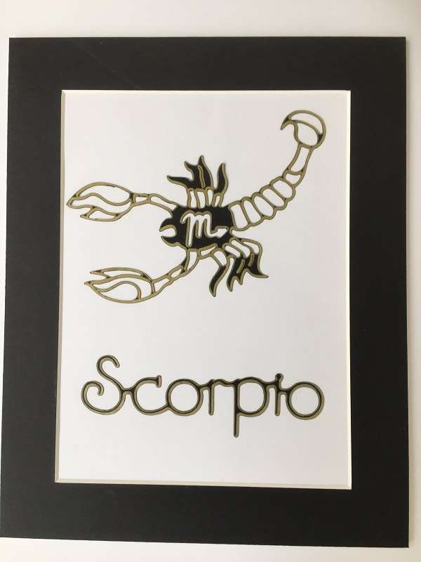 scorpio-star-sign-black-mounted