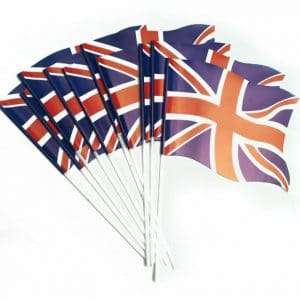 Union Jack Handwaving Flags