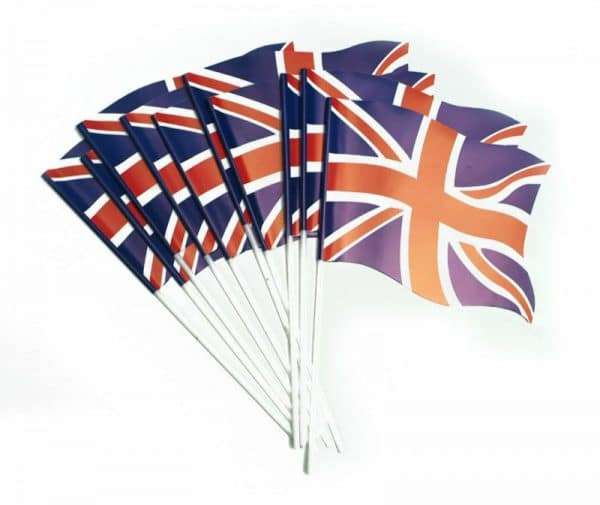 Union Jack Handwaving Flags