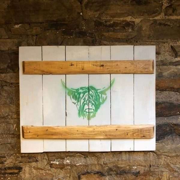 Highland Cow Wooden Wall Art