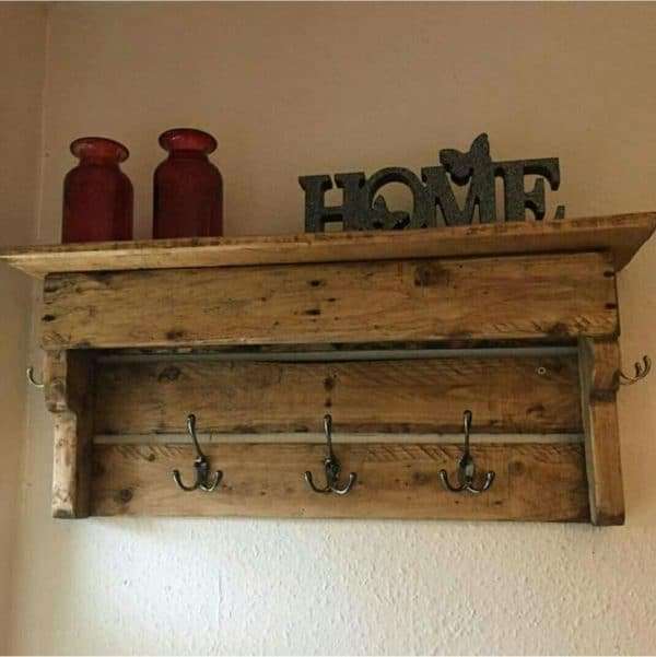 Screenshot 20220224 132947 Instagram Handmade coat hooks / Hallway shelf / shelf with coat hooks / reclaimed  