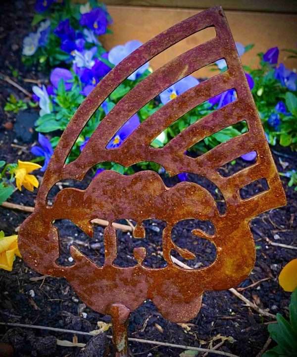 Rustic NHS Rainbow Metal Garden Stake Yard Art Window Box Ornament Flower Bed  Charity  Flower Pot Decor Present  Gift