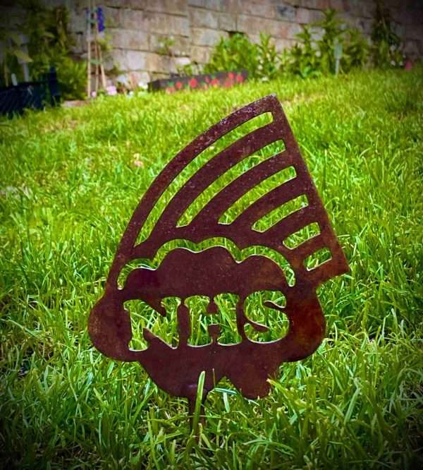 Rustic NHS Rainbow Metal Garden Stake Yard Art Window Box Ornament Flower Bed  Charity  Flower Pot Decor Present  Gift - Image 2