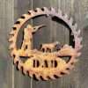 Exterior Rustic Dad Sign Dad   Shooting Countryside Game Keeper Garden Wall Art Sign Hanging Metal Rustic Art  Present