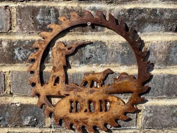 Exterior Rustic Dad Sign Dad   Shooting Countryside Game Keeper Garden Wall Art Sign Hanging Metal Rustic Art  Present - Image 2