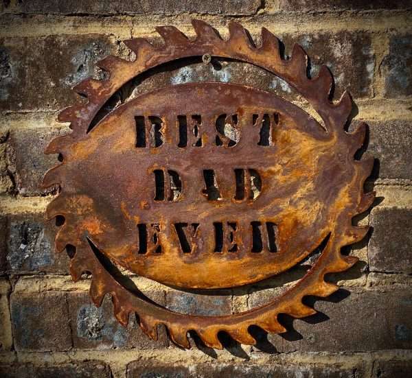 WELCOME TO THE RUSTIC GARDEN ART SHOP Here we have one of our. Exterior Rustic Best Dad Ever Dad Gift Fathers Day Father Gift Dad Present Garden Wall Art Shed Sign Hanging Metal Rustic Art Gift Sizes & Measurements:
50cm x 50cm Perfect for any dad!! Made From 2mm Mild Steel.