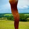 Small Rustic Metal Garden Figure Female Abstract Silhouette Sculpture -Contemporary Art - Yard Art /  Art / Garden Stake  Gift - Image 6