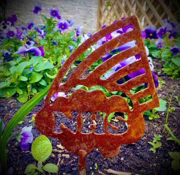 Rustic NHS Rainbow Metal Garden Stake Yard Art Window Box Ornament Flower Bed  Charity  Flower Pot Decor Present  Gift - Image 5