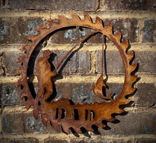 Large Exterior Rustic Dad Sign Dad    Father  Dad Present Fishing Garden Wall Art Shed Sign Hanging Metal Rustic Art  Gift - Image 2