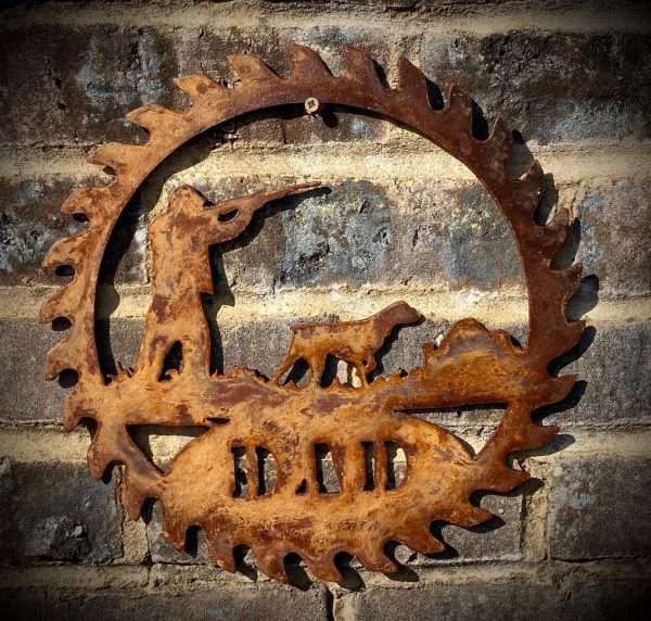 Large Exterior Rustic Dad Sign   Present Shooting Countryside Game Keeper Garden Wall Art Shed Sign Hanging Metal Rustic Art - Image 2