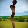 Small Rustic Metal Garden Figure Female Abstract Silhouette Sculpture -Contemporary Art - Yard Art /  Art / Garden Stake  Gift - Image 3