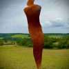 Small Rustic Metal Garden Figure Female Abstract Silhouette Sculpture -Contemporary Art - Yard Art /  Art / Garden Stake  Gift - Image 5