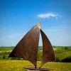 Medium Rustic Rusty Metal Sail Sailing Boat Garden Yard Art  Rockery Outdoor Wall Fence Sculpture  Gift   Present - Image 3