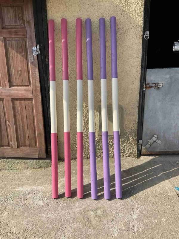 Set of 6 Lightweight 6ft 4" Timber Pony Show Jump/Trotting Poles