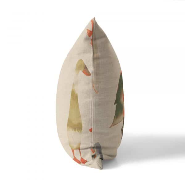 Duck Print Linen Cushion Cover - Image 3
