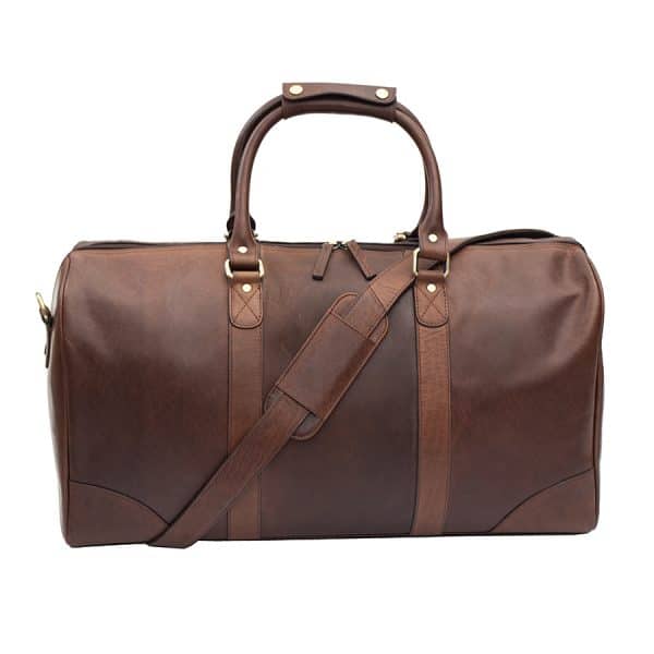 9001col w5 The Wombat Luxury Holdall is a chic and stylish holdall that comes in a rich, beautiful brown color. Its soft, supple leather gives you a luxurious look and feel that is unmatched.  This holdall’s best feature is the unbelievable leather quality. It’s made from oiled leather that is very thick that can stand up to anything you can throw at it.