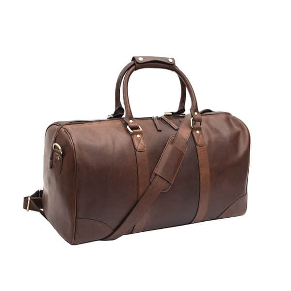9001col w6 The Wombat Luxury Holdall is a chic and stylish holdall that comes in a rich, beautiful brown color. Its soft, supple leather gives you a luxurious look and feel that is unmatched.  This holdall’s best feature is the unbelievable leather quality. It’s made from oiled leather that is very thick that can stand up to anything you can throw at it.