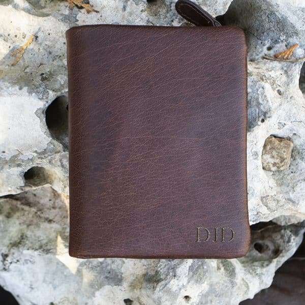 Wombat Colombian Leather Trifold Wallet RFID Safe - Image 7