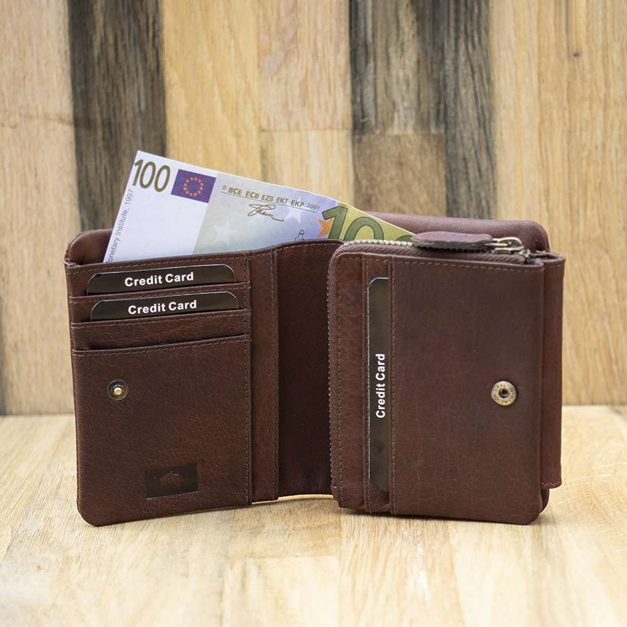 wls09C w4 This Colombian Leather Trifold Wallet RFID offers the ultimate organised space to store your notes, coins, cards and ID. Made from sumptuous brown leather and featuring a functional trifold design, this wallet features plenty of compartments for your everyday essentials! Ideal for popping your pocket or bag, this striking wallet is not only smart and stylish, but it is sure to keep your belongings safe and sound when you embark on your next adventure. RFID Protected Optional Personalisation