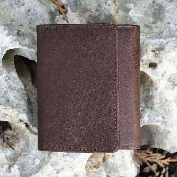Wombat Colombian Leather Wallet – Small Trifold - Image 2